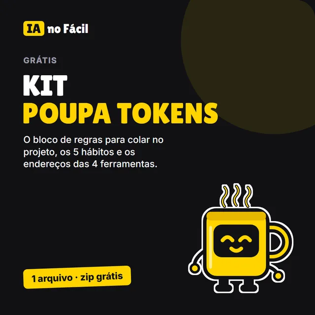 Capa do Kit Poupa Tokens, grátis, com o mascote Cafezinho